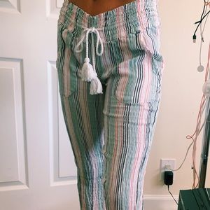 stripped roxy low rise pants 🏄🏼‍♀️🔆